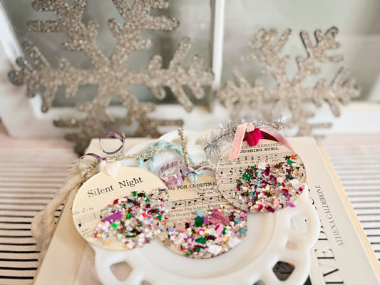 Acrylic Ornament Tag – Holiday Song Confetti Collection